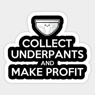 Keep Calm and Collect Underpants Sticker